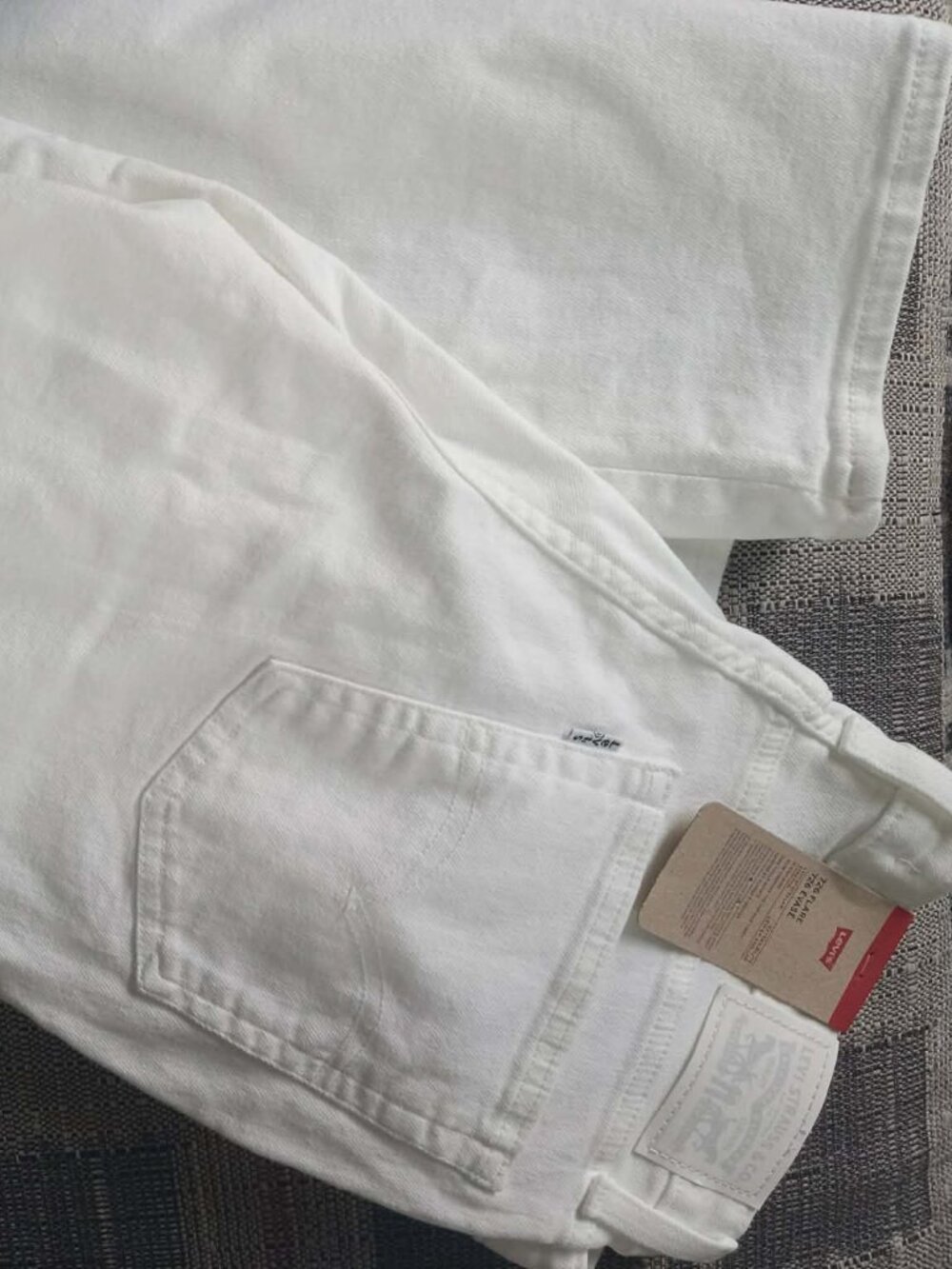 Levi's White Wide Leg Jeans